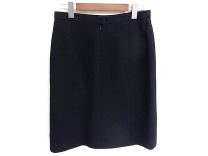 Chanel 96A P08091v04977 Coco Mark Wool Setup Jacket Skirt 42