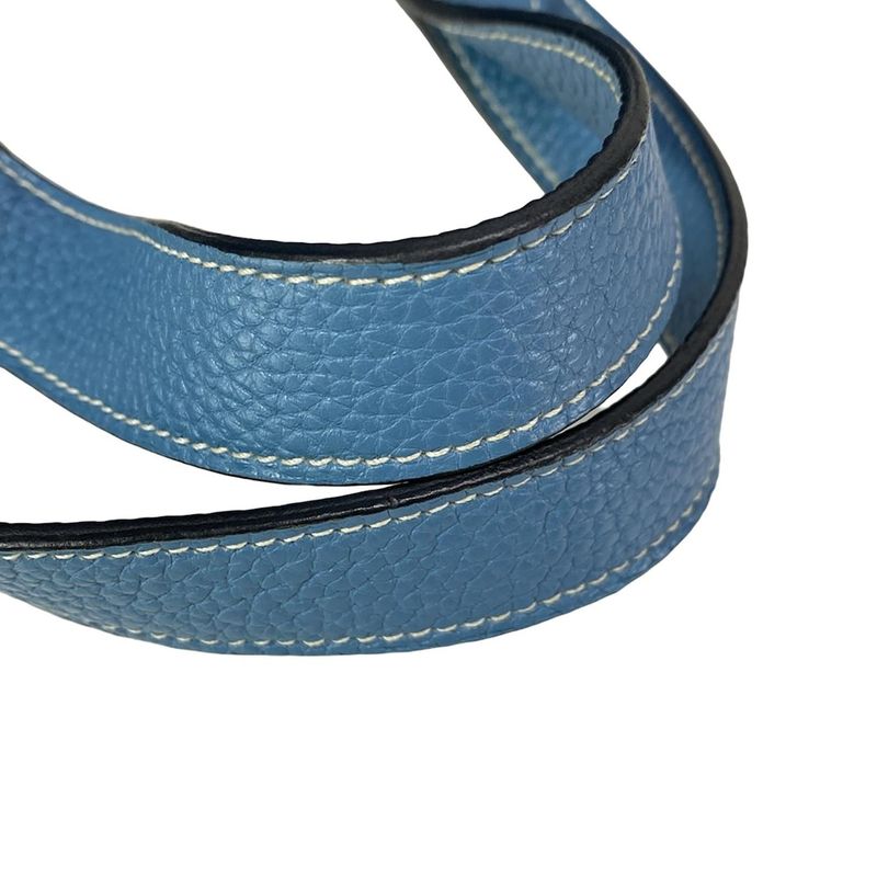 Hermes Handbag Picotin Lock PM Blue Jean Silver Hardware