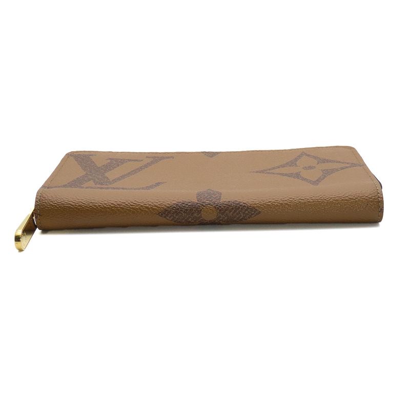 Louis Vuitton Long Wallet Zippy Wallet M69353 Monogram Reverse Brown Gold