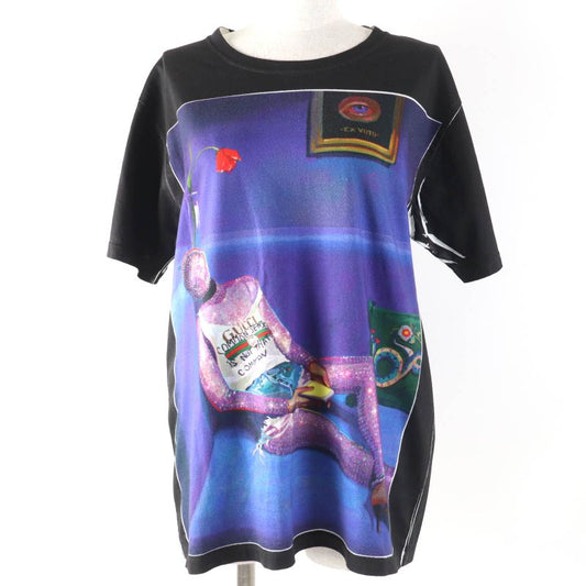 Gucci 492347 100% Cotton Ignacimon Real Print Short Sleeve T-shirt Black XS