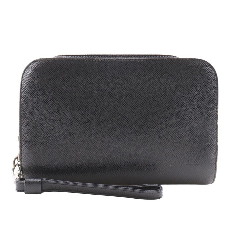 Louis Vuitton Baikal M30182 Taiga Ardoise Black Vi0094 Men's Second Bag