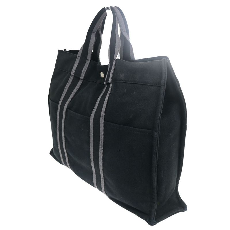 Hermes Furtu MM Tote Bag Black 07yf361