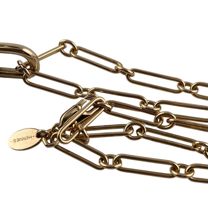 Hermeshermes Cavalier Necklace Brand Chain Jewelry Brown Ladies