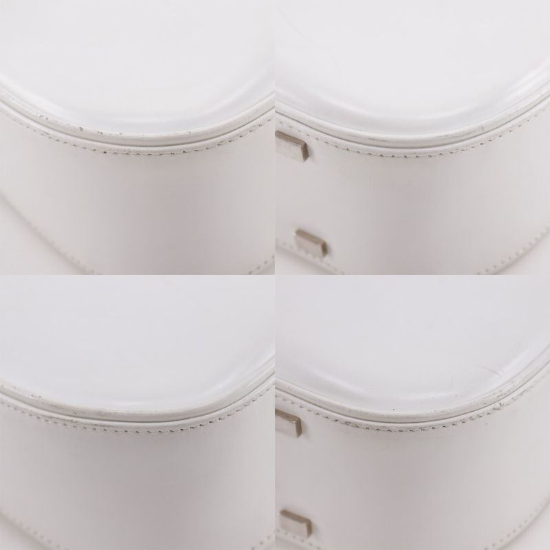 Celine One Shoulder Leather White Women's Shoulder Bag