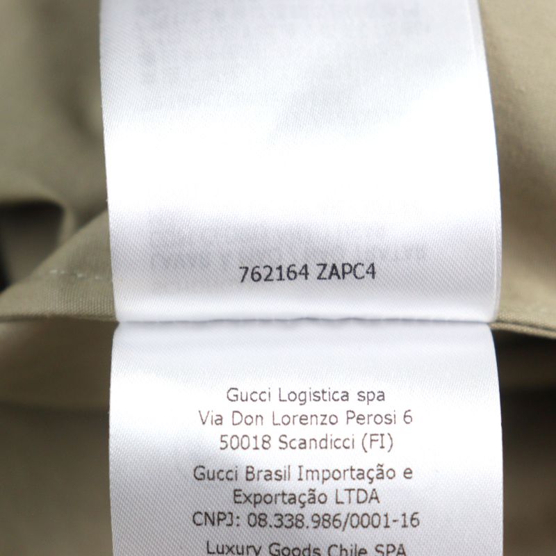 Gucci 24SS 762164 Cotton 100% Logo Embroidery Button-down Long Sleeve Shirt