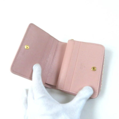 Gucci 772639 Script Mini Wallet With Logo Hardware Leather Bifold Wallet Light