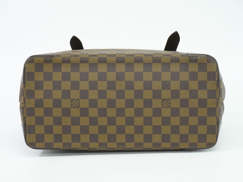 Authentic Louis Vuitton LV Hampstead MM Damier Ebène Tote Handbag Brown N51204