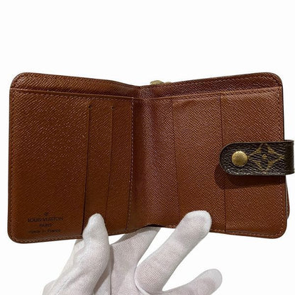 Louis Vuitton Monogram Compact Zip M61667 Bifold Wallet Unisex