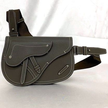 Christian Dior Shoulder Bag Brown Saddle 1