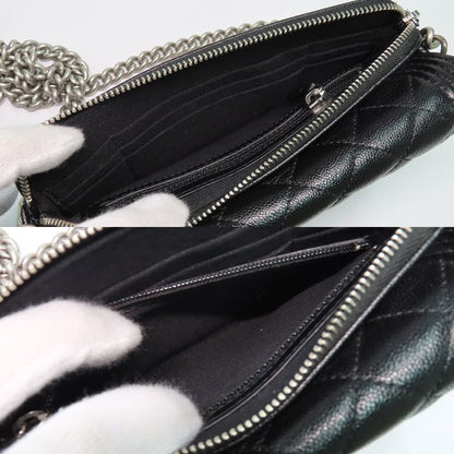 Chanel Boy Chanel Phone Case Ap3013 Shoulder Bag Black Caviar Skin