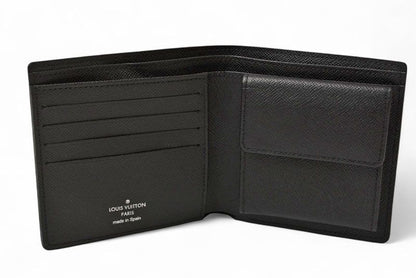 Louis Vuitton Men's Portefeuille Marco N62664 Damier Graphite Foldable Wallet