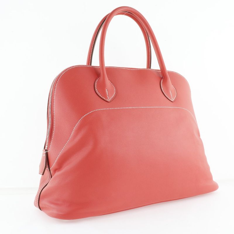Hermes Bolide Relax 35 Sikkim Rose Jaipur Red □P Ladies Handbag