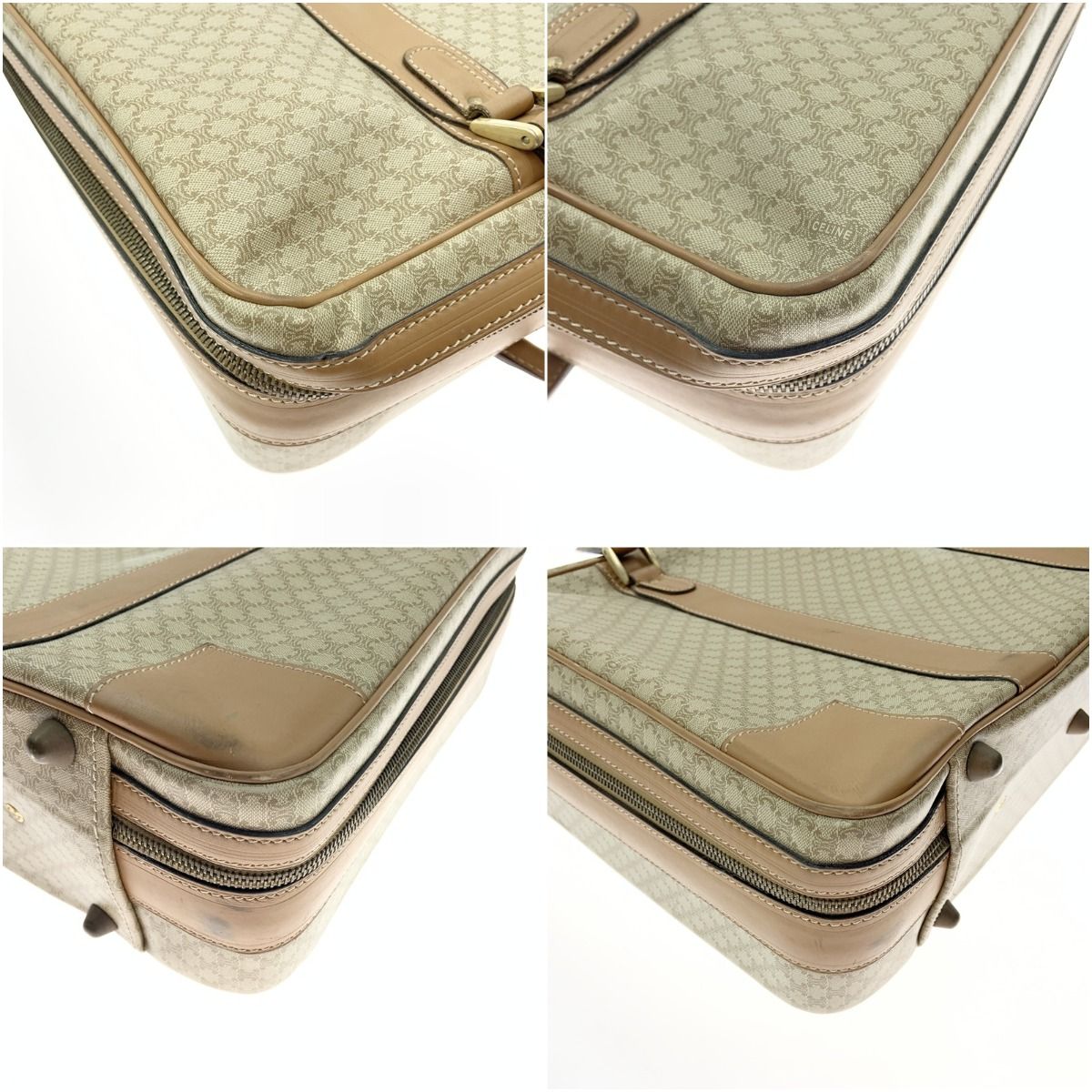 Celine Macadam Travel Bag Suitcase Light Brown Delivery As Is