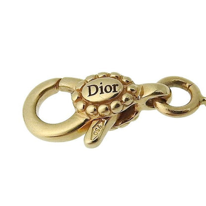 Christian DIOR Rose De Vents Medallion Diamond Malachite Necklace 18K Yellow