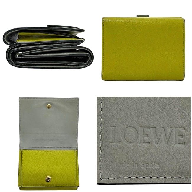 Loewe Trifold Wallet Trifold Wallet Green Anagram