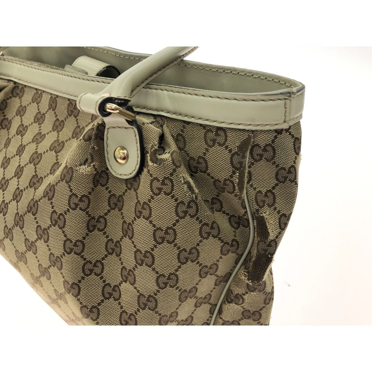Gucci Women's Bag Sookie Shoulder Tote Interlocking G GG Canvas 296835 Beige