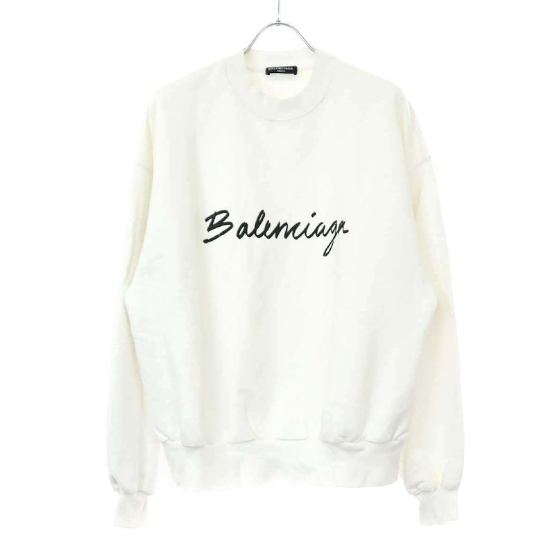 Balenciaga 22aw Leta Ring Logo Sweatshirt 697869 Tmvb5 White XS