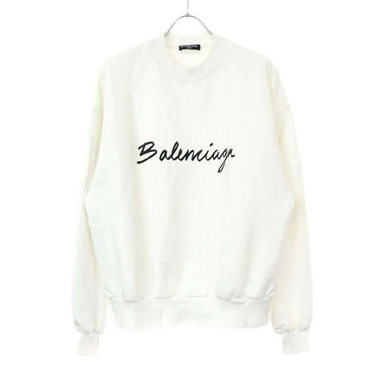 Balenciaga 22aw Leta Ring Logo Sweatshirt 697869 Tmvb5 White XS