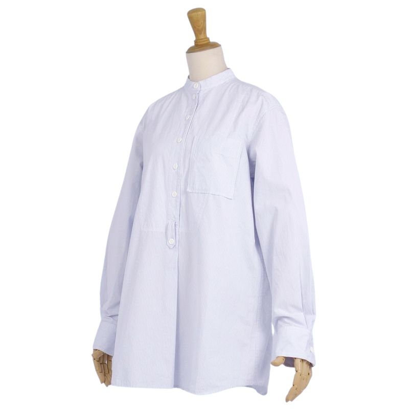 Celine Shirt Phoebe Period Blouse Stand Collar Su