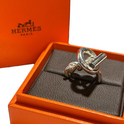 Hermes Echappe Croisette Ring GM 50 (size 10) Silver Ring Purchased in 2024