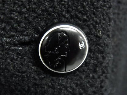 Chanel 04A P24652v15066 Coco Mark Wool Setup Vest Skirt 36 Clothing