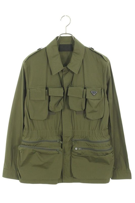 Prada Sgc553 Multipocket Safari Shirt Blouson Men's 46