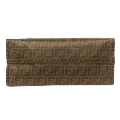 Fendi Fila Collaboration Zucca Pattern Tote Bag Coated Canvas Women