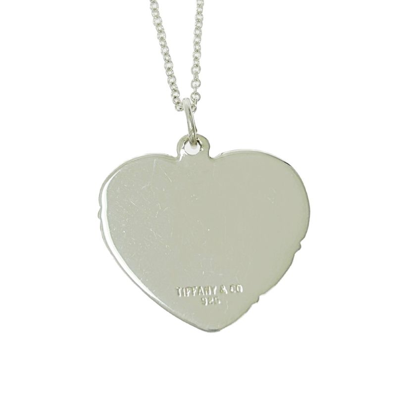 Tiffany & Co Silver Heart Necklace 8.0g 925 Engraved 417872 Necklace