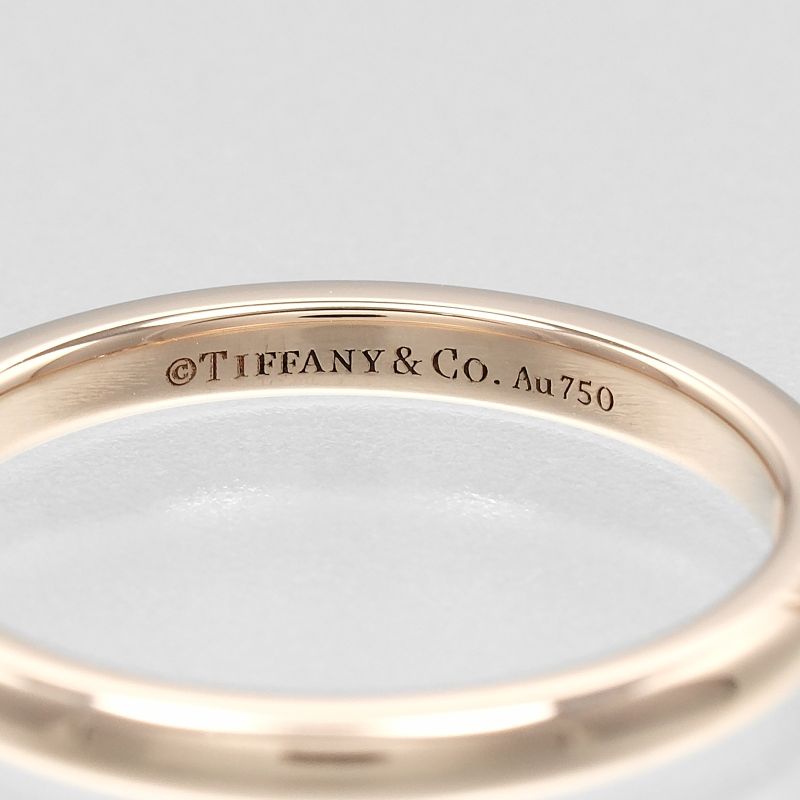 Tiffany & Co Forever Wedding Classic Band 2mm (0.08in) Model 18K Pink Gold X 3P