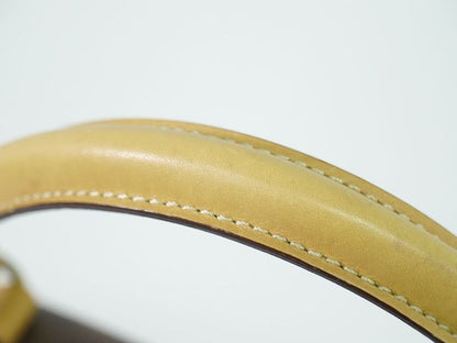 Authentic Celine Macadam Handbag PVC Brown Macadam Bag Pre-owned [follow-up