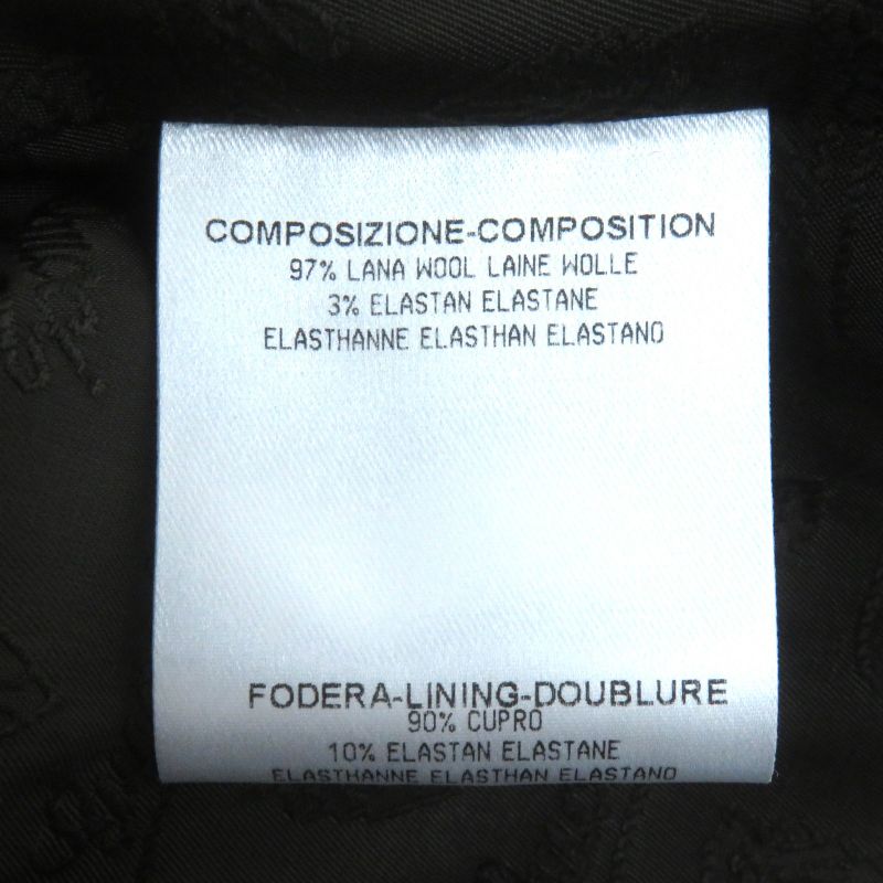 Gucci Wool Cles Button Single Tailored Jacket Gray 42 Genuine