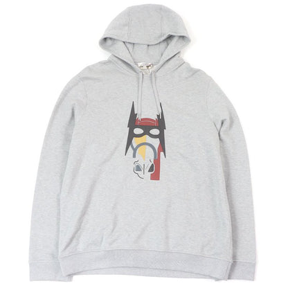 Hermes 2022 267680h Sheepskin Horse Lambleather Patches Pullover Hoodie Grey