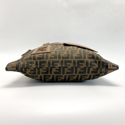 Fendi Zucca Pattern Shoulder Bag 7va167 Brown Canvas X Leather Messenger Bag