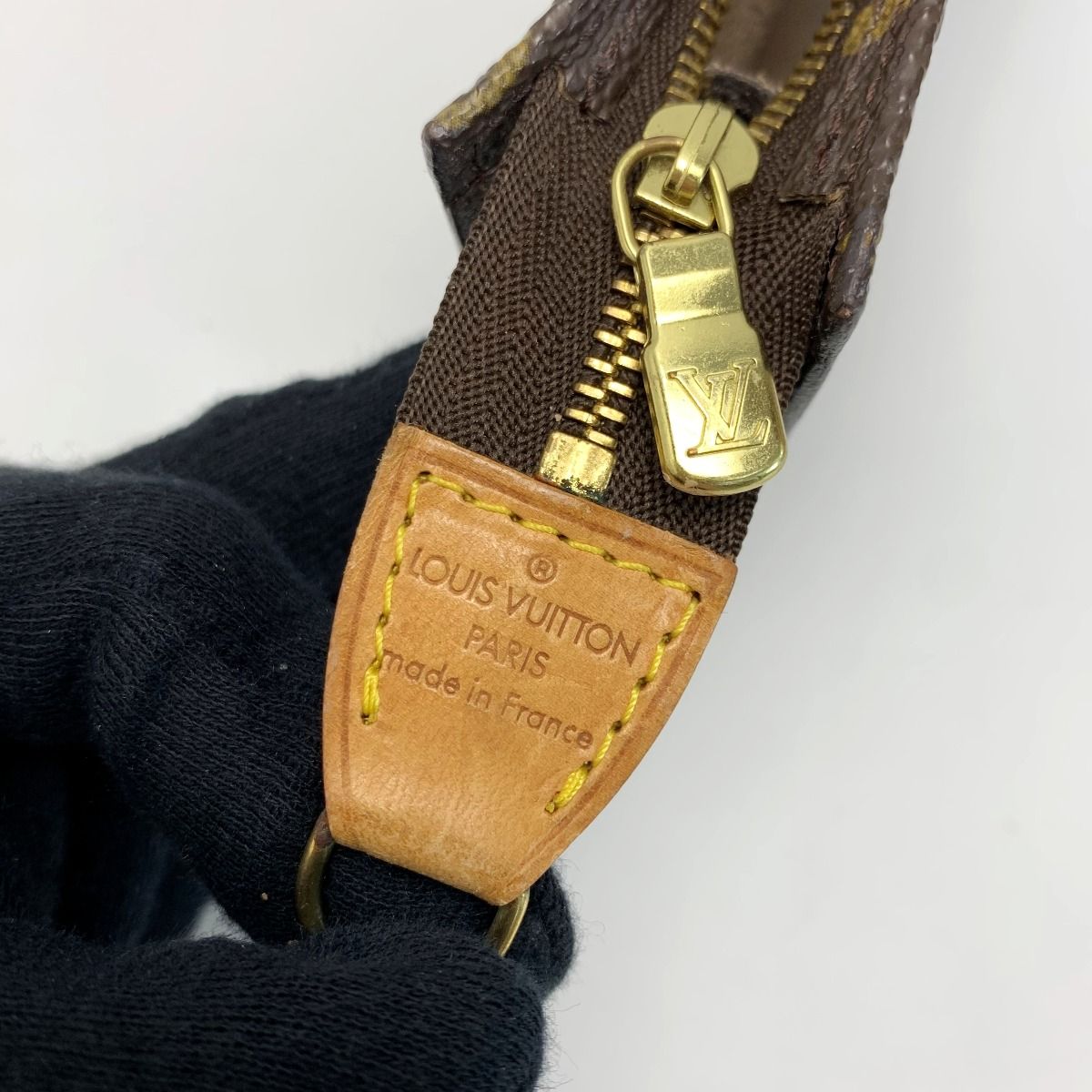 Louis Vuitton Monogram Pouch Brown Bucket Pouch Multi Case Accessory Case