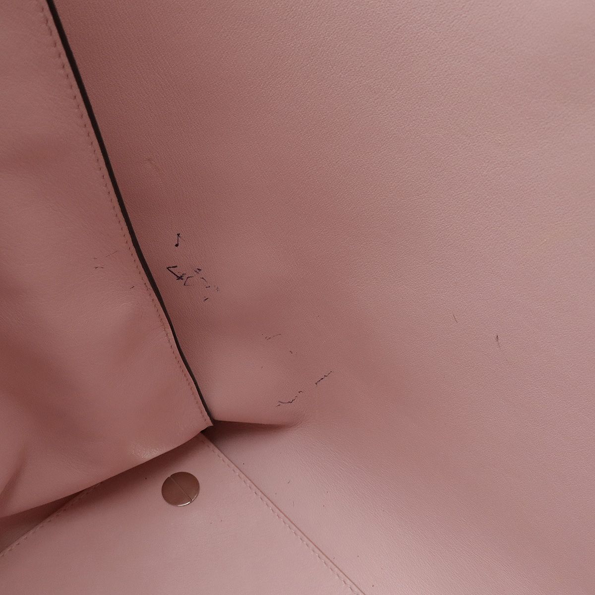 Christian DIOR Addict Tote Tote Bag Shoulder Leather Black Black Pink With Charm