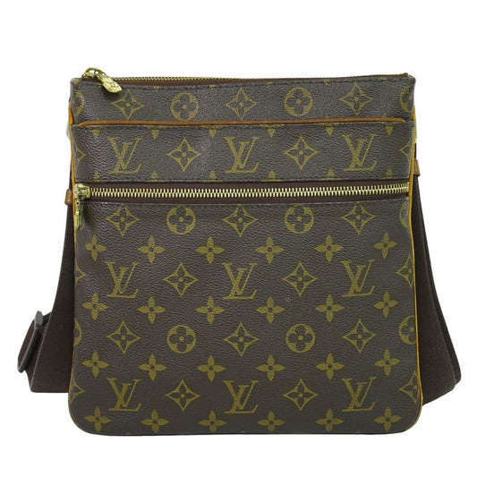 Authentic Louis Vuitton LV Pochette Valmy Monogram Shoulder Bag Pochette Brown