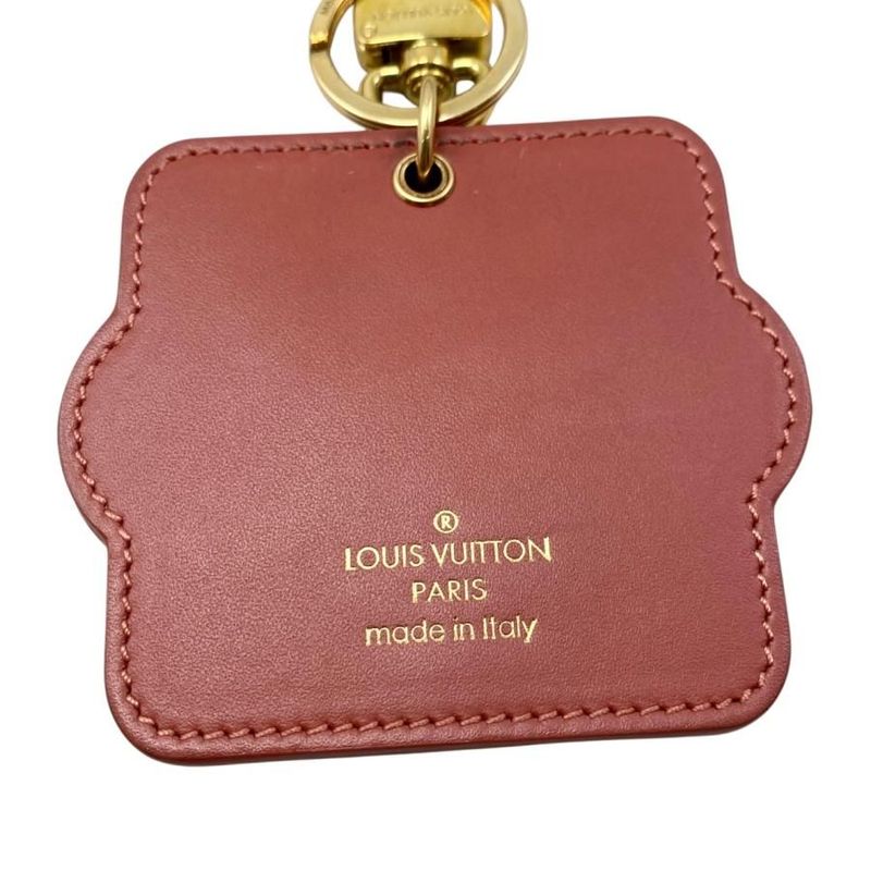 Louis Vuitton Bag Charm Porte Cles Animal Face M68217 Vernis Enamel Leather