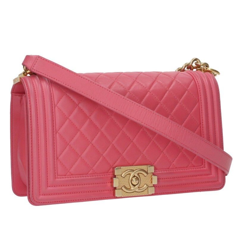 Chanel Boy Chanel 25 Lambskin Chain Shoulder Bag Women