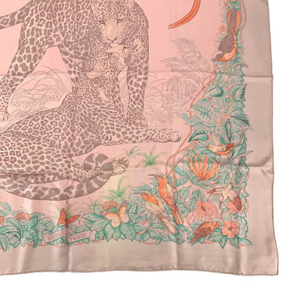 Hermes Scarf Carre 90 DIP DYE Jungle LOVE Jungle LOVE 100% Silk With Box