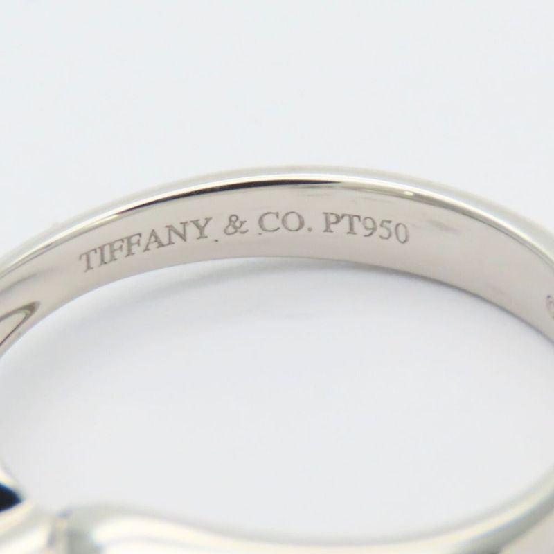 Tiffany & Co Ring - Ring Double Tee A Dos Lop Pt950 Diamond Approx 4.9g