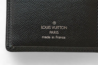 Louis Vuitton Bifold Wallet Billfold Louis Vuitton Foldable Wallet Taiga Ardoise
