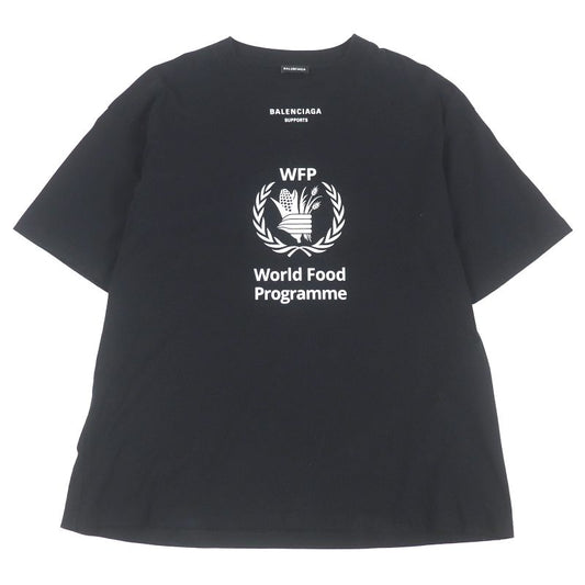 Balenciaga 541874 100% Cotton World Food Programme Logo Print Oversized Short