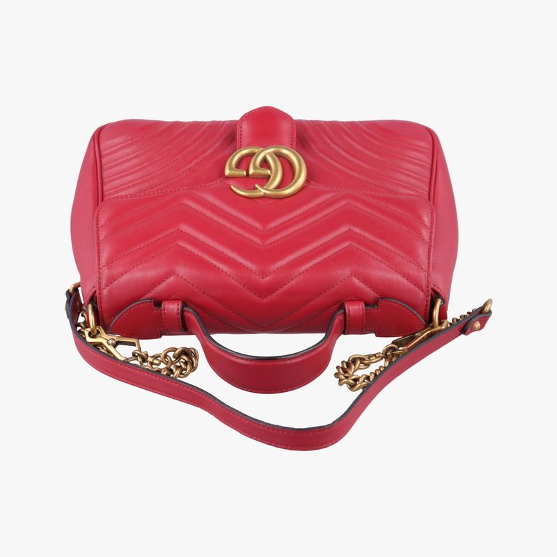 Guccigg Marmont Red Leather 498110 F024930433