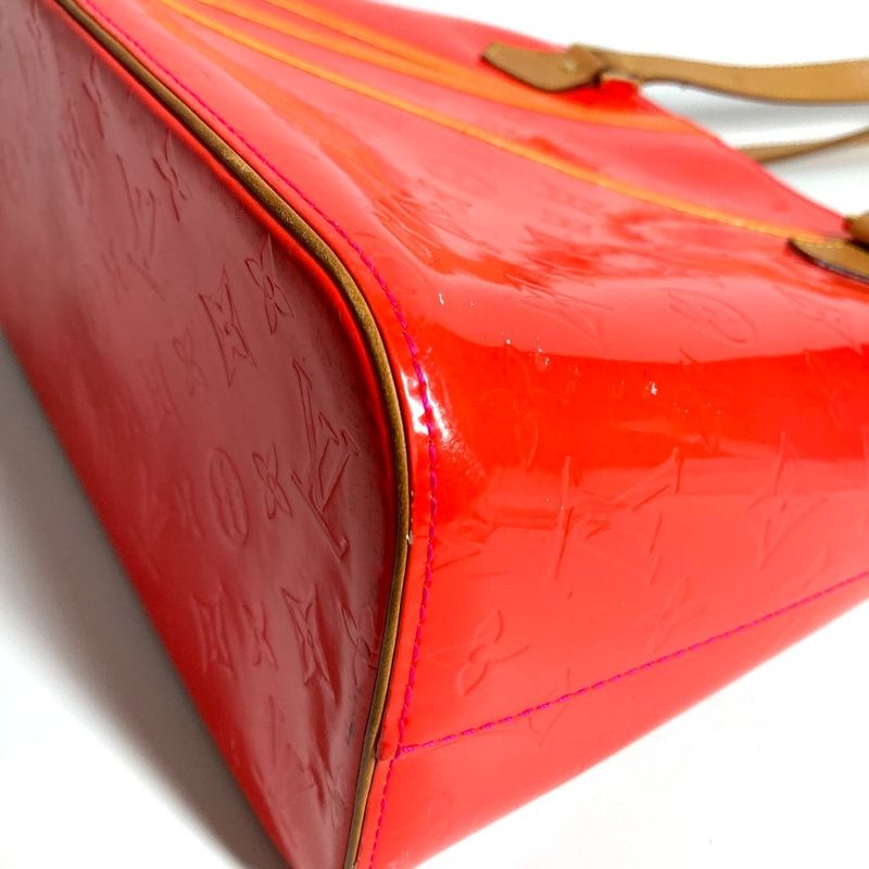 Louis Vuitton Shoulder Bag Houston M91933 Monogram Vernis Canvas Fuchsia Pink