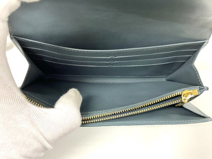 Louis Vuitton Monogram Vernis Portefeuille Sarah Long Wallet M91564 Givre Green