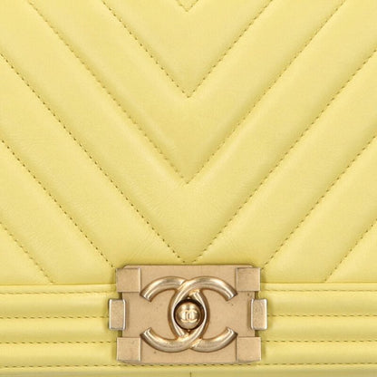 Chanel Boy Chanel 25 Calfskin Chevron Shoulder Bag For Men