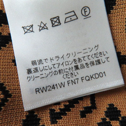 Louis Vuitton 2024 1abykg Silk Monogram Jacquard Knit Dress Black Brown XS Made