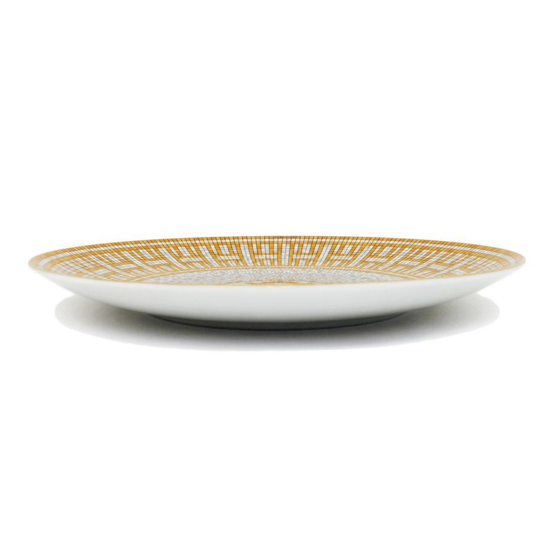 Hermes Dessert Plate Mosaic Van Quatre Gold Plate Pottery Accessories