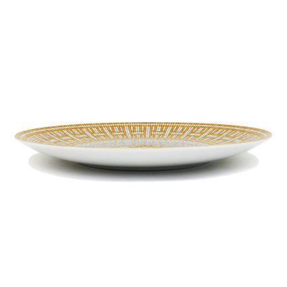 Hermes Dessert Plate Mosaic Van Quatre Gold Plate Pottery Accessories