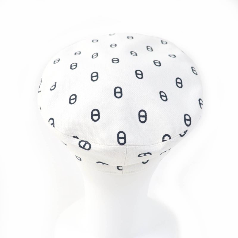 Hermes 23SS Vauban Toile Ashe Chaine D'ancre Serie Hardware Casket White 59